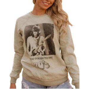 Rolling Stone x People of Leisure "Too Tough To Die" crew neck sweater size M